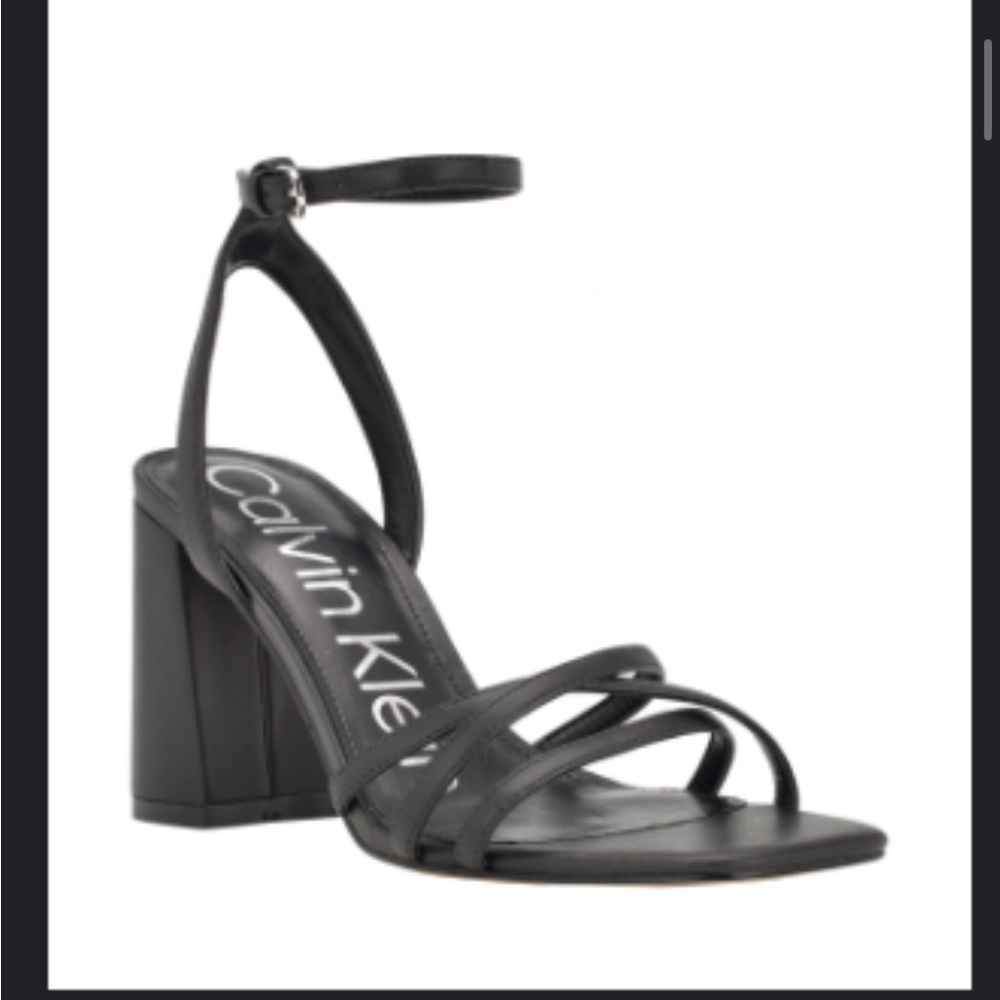Calvin Klein Black Leather heels